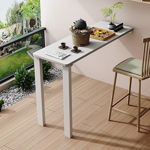 Wall Mounted Folding Bar Table, Space-Saving High Top Table for Kitchen, Living Room, Dining, Entryway - size: 75*40*75cm/29.5*16*29.5in