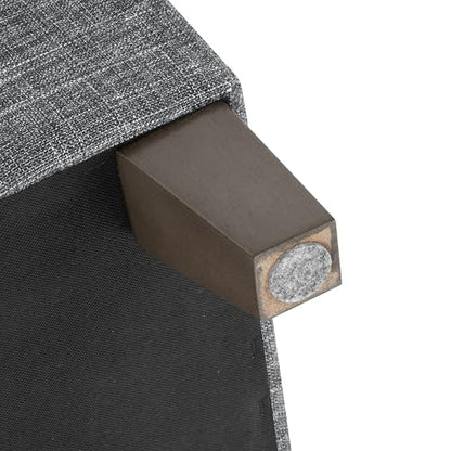 HomePop 24" Medium Square Storage Ottoman - Grey - color: Grey