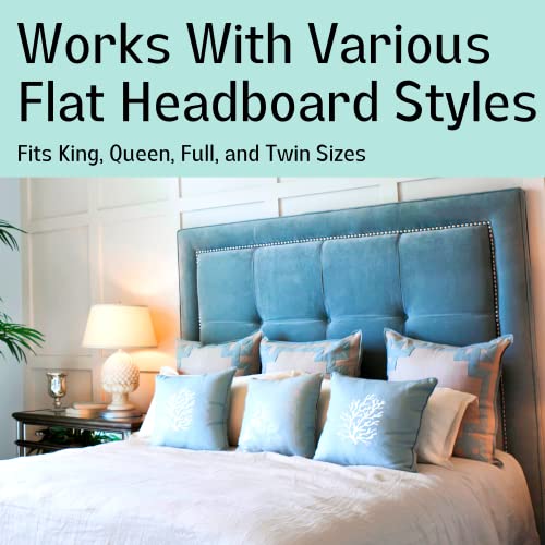 Headboard Wall Protector – Headboard Stoppers for Wall & Headboard Bumpers for Wall – Patented Bed Stabilizer Against Wall – No Screws or Holes Soft Foam for Bed Frame