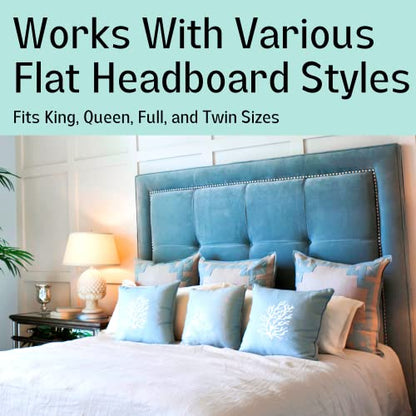 Headboard Wall Protector – Headboard Stoppers for Wall & Headboard Bumpers for Wall – Patented Bed Stabilizer Against Wall – No Screws or Holes Soft Foam for Bed Frame