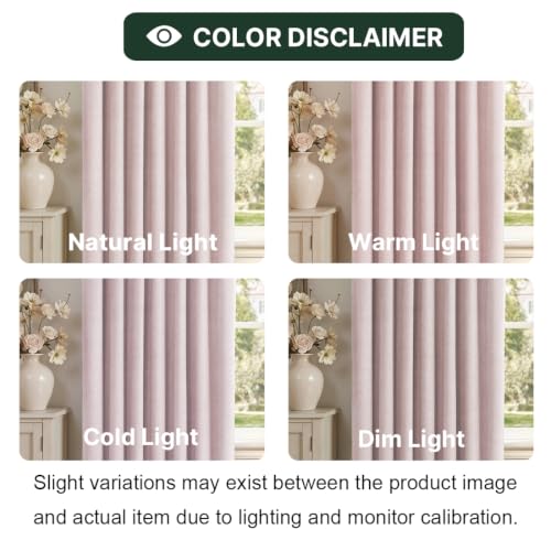 H.VERSAILTEX Pinch Pleated Full Blackout Curtains Diamond Textured Room Darkening Window Curtains 102 inch for Living Room Bedroom Black Out Pinch Pleat Drapes with Hooks 2 Panel, Light Pink - color: Light Pink, size: 40"W x 102"L (Pack of 2)