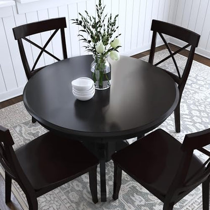 Homestyles Blair Black Round Dining Table, 42"