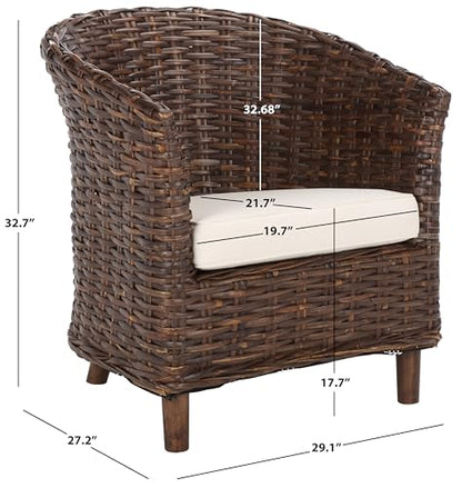 Safavieh Home Collection Omni Honey Barrel Chair - color: Brown