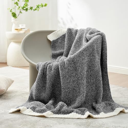 Snuggle Sac Queen Size Bedding Blanket Black, Super Soft Warm Cozy Bed Blankets Oversized Fuzzy Plush Blankets for Bed, Bedroom, Heather Black, 90x90 inches - color: Heather Black, size: Queen (90"x90")
