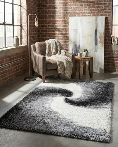Rugs.com - Soft Touch Shag Rug – 3' 3 x 5' 3 Smoke Gray Shag Rug – Plush Accent Carpet for Bedrooms, Nurseries, and Playrooms - color: Smoke Gray, size: 3' x 5' (Rectangular)