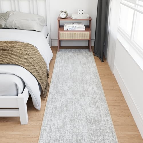 Ottomanson Kitchen Runner Rug 1'10.5" x 6' – Machine Washable Soft Non-Slip Rug, Quick Dry Low Pile Carpet for Kitchen, Bathroom & Entryway, Solid Beige - color: Solid Beige, size: 1'10" x 6' (22" Wide)