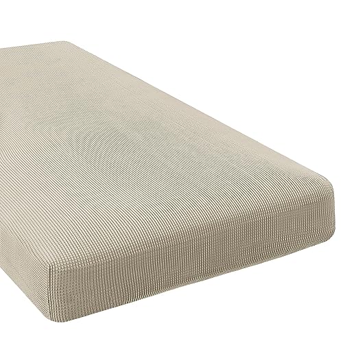 H.VERSAILTEX Super Stretch Individual Chaise Cover Sectional Couch Covers for L Shaped Sofa Both Left/Right Featuring Thick Jacquard Textured Twill Fabric (1 Piece Chaise Cover, Island Fossi) - color: Island Fossi, size: Chaise Cover