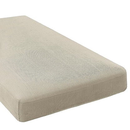 H.VERSAILTEX Super Stretch Individual Chaise Cover Sectional Couch Covers for L Shaped Sofa Both Left/Right Featuring Thick Jacquard Textured Twill Fabric (1 Piece Chaise Cover, Island Fossi) - color: Island Fossi, size: Chaise Cover