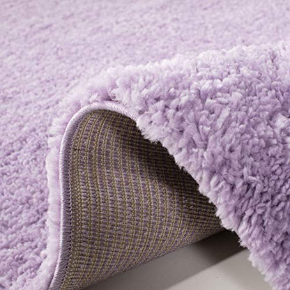 SAFAVIEH August Shag Collection Accent Rug - 2'3" x 4', Lilac, Solid Design, Non-Shedding & Easy Care, 1.2-inch Thick Ideal for High Traffic Areas in Entryway, Living Room, Bedroom (AUG900V) - color: Lilac, size: 2'3" x 4' (Rectangular)