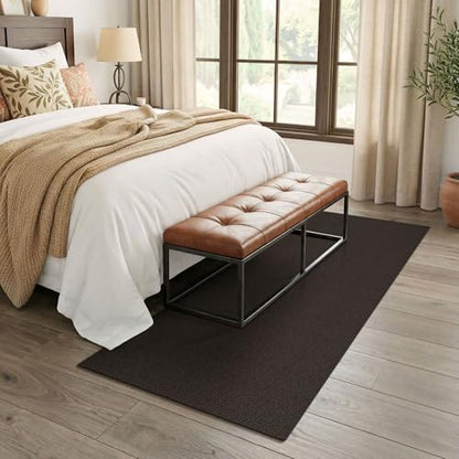 Washable Runner Rug, Non Slip Entry Runner, 3x7 Ft, Taupe/Coffee | Washable Braided Runner Carpet, Non Slip Rubber Dot Backed, For Hallway, Kitchen, Entryway, Bedroom, Laundry Room, Foyer - color: Taupe/Coffee, size: 3' x 7' (Rectangular)
