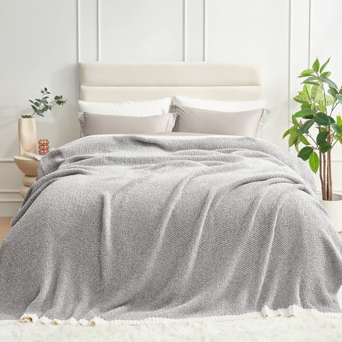 Snuggle Sac Oversized Bedding Blanket Grey Color Twin XL, Super Soft Warm Blankets for Bed, Living Room, Luxurious Microfiber Blanket Dupes, Heather Grey, 66x90 inches - color: Heather Grey, size: Twin-XL (66"x90")
