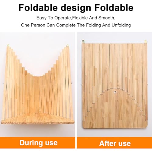 Wall Mounted Drop-Leaf Table Floating Laptop Desk, Fold Down Wall Desk, Wood Foldable Hanging Workbench, for Small Spaces, Bar, Bedroom