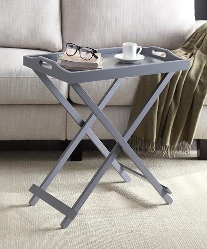 Convenience Concepts Designs2Go Tray Table, Gray - color: Grey