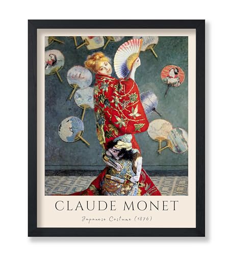 Poster Master Vintage Claude Monet Poster - Retro Japanese Painting Print - La Japonaise Art - Impressionism Art - Great Gift for Her, Women - Decor for Home, Office, Bedroom - 8x10 UNFRAMED Wall Art - color: Style-03, size: 8"L x 10"W