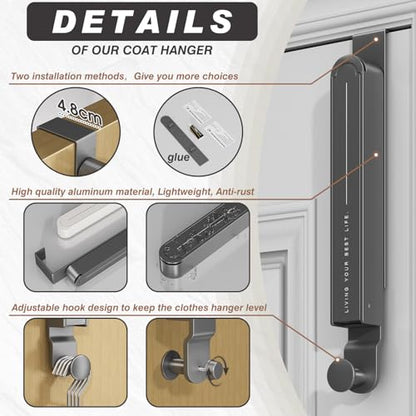 Over The Door Collapsible Drying Rack - Portable & Foldable, Indoor Small Hanging Clothes Drying Rack, Grey 2 Pack - color: Grey-2 Pack