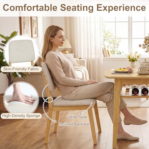 Giantex Dining Table Set for 2, Space Saving Kitchen Table and Chairs Set w/Rubber Wood Frame, Storage Rack, Padded Seats & Backrests, Dinette Set for Small Space, Apartment, Dining Room, Natural - color: Natural