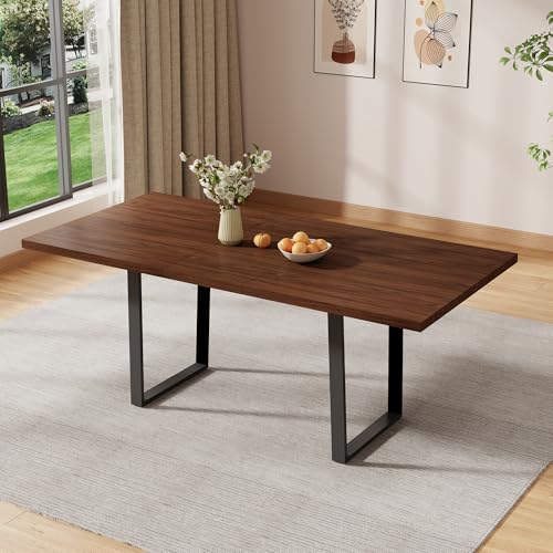 Mid-Century Extendable Dining Table Set, 51"-67", 6 Upholstered Chairs - color: Expandable Table, size: 51"-67"