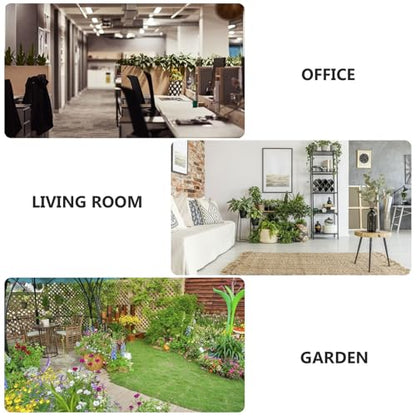 balacoo Outdoor Metal Hanging Planter Basket with Coir Liner, 10-inch Iron Wire Flower Pot for Balcony and Garden, Hanging Plant Container with Chains for Patio and Porch