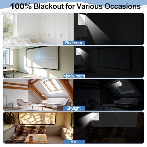100% Magnetic Black Out Window Cover 79" x 58" Blackout Blinds No Drill, Portable Black Out Shades Blackout Curtains for Bedroom,RV,Nursery,Media Room with Strong Magnets - color: 79" X 58"