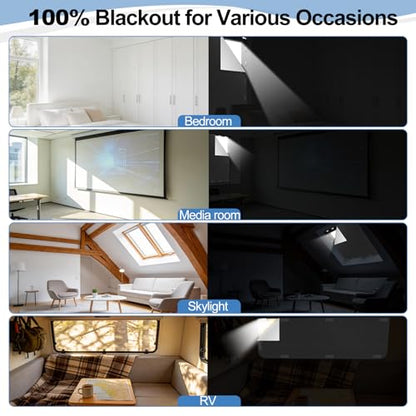 100% Magnetic Black Out Window Cover 39" x 58" Blackout Blinds No Drill, Portable Black Out Shades Blackout Curtains for Bedroom,RV,Nursery,Media Room with Strong Magnets - color: 39" X 58"