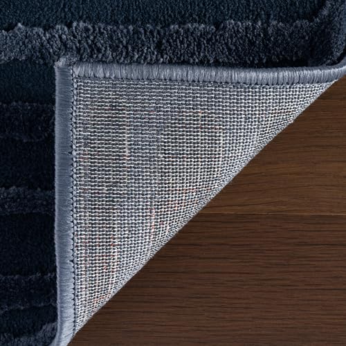 nuLOOM Kailani Blue Abstract Washable Area Rug, 2' x 3' | Nuloom Kailani Abstract 2' x 3' Machine Washable Accent Rug for Living Room Bedroom Dining Room Entryway, Blue - color: Blue, size: 2' x 3' (Rectangular)