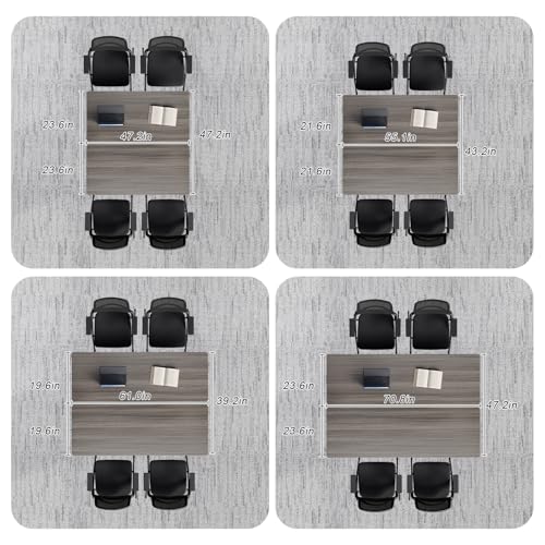 Folding Conference Table with Wheels, Flip Top Folding Conference Room Table for 2-12 Person, Mobile Training & Meeting Room Table, Modular Nesting Office Boardroom Desk with Lockable Casters - color: Elm, size: 71in