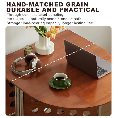 Extendable Drop Leaf Table,Versatile Collapsible Extension Table,Easy to Assemble,for Small Spaces Dining Room Kitchen.(Walnut) - color: Walnut