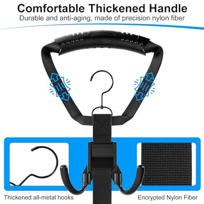 Hockey Equipment Drying Rack Rotatable Hook | 5 Adjustable Hooks, Space-Saving Wall-Mounted Equipment for Skates, Gloves, Pads, Helmet, Jersey