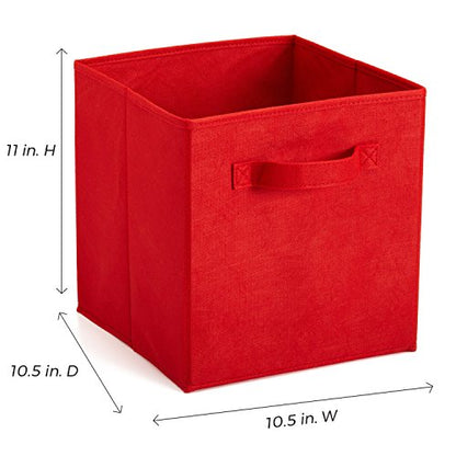 ClosetMaid 18656 Cubeicals Fabric Drawer, Red, 2-Pack - color: Red, size: 2-Pack, style: 2-Pack