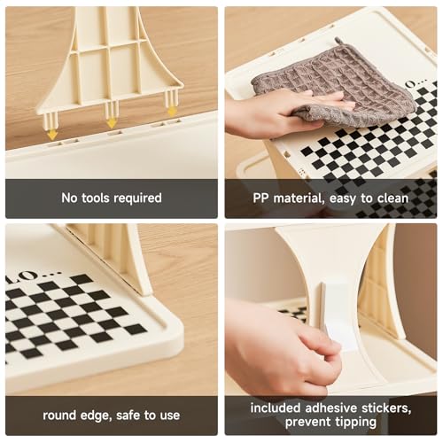 UFORU Vertical Shoe Rack 9 Tier,Narrow Free Standing Shoe Organizer | Shoe Shelf for Dorm,Narrow Shoe Rack for Closet,Entryway,Tall Stackable Plastic Shoe Organizer for Small Spaces,Easy Assembly