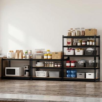 3000LBS Storage Rack,5-Tier Heavy-Duty Storage Shelving,Adjustable Metal Shelves,60" Hx28 Wx12 D Shelf for Warehouse,Garage,Pantry, Kitchen,Office