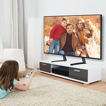 ELIVED Universal Table Top TV Stand for Most 27-55 Inch Flat/Curved TVs | TV Base Height Adjustable Legs Stand, Replacement TV Feet Holds up to 88lbs, Max VESA 800x400mm