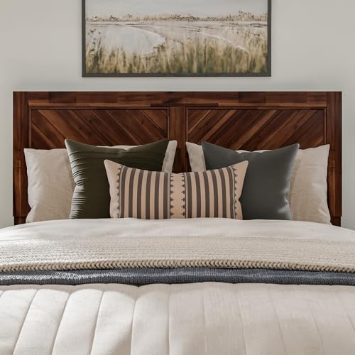 AFI, Canyon Queen Solid Wood Rustic Farmhouse Headboard, Barnwood - color: Barnwood, size: Queen (U.S. Standard)
