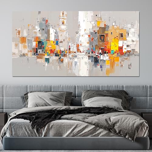 Abstract Canvas Wall Art Decor Oversized Wall Art for Living Room Large Colorful Wall Art Prints Artwork for Walls Modern Abstract Art Abstract Canvas Art Wall Decor Bedroom Office Decorations 29"X58" - color: TB-01P, size: 58"L x 29"W