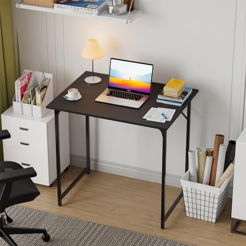 FDW 32 inches Office Small Computer Desk/Home Office Desk/Study Student Writing Desk/Modern Simple Style Desk,Black - color: Black, size: 32 Inches