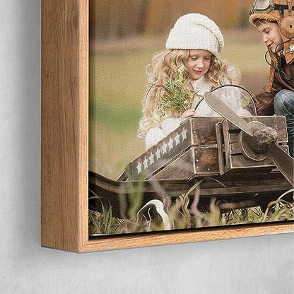 P&L ART. Custom Canvas Prints Create from Photo Photo on Canvas Wall Art | create canvas from photo canvas prints with your photos custom photo canvas prints personalized wall photos custom canvas - color: Floating Framed Canvas - Beige, size: 8"L x 8"W