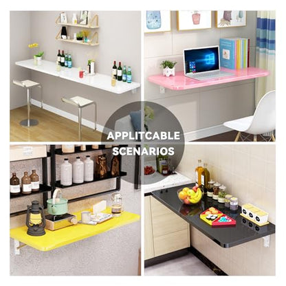 Wall Mounted Folding Table, Fold Down Table Wall Mounted, Wall Mounted Folding Table for Laundry Room, Floating Table for Wall, Wall Desk Fold Down for Small Spaces
