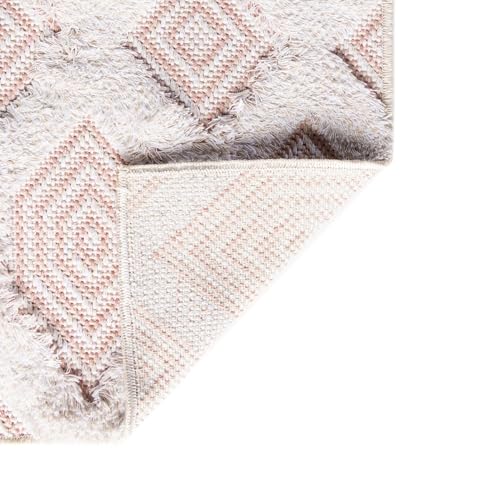 Rugs.com - Sabrina Soto Casa Rug – 8 Ft Runner Pink Modern High-Low Textured Runner for Hallways and Entryways - color: Pink, size: 2'3" x 8' (Runner)