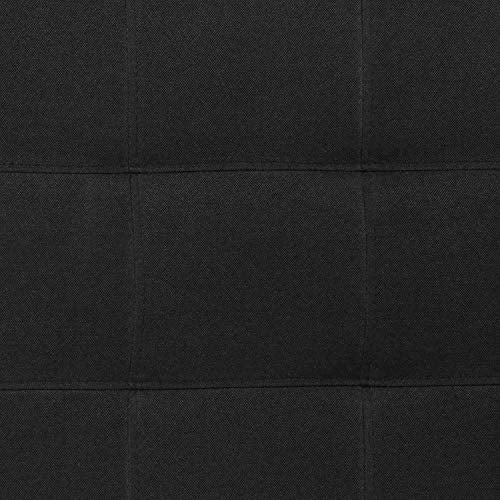 EMMA + OLIVER Size Headboard in Black Twin Quilted Tufted Headboard | Adjustable Bed Rail Slots, Fabric Upholstered - color: Black, size: Twin