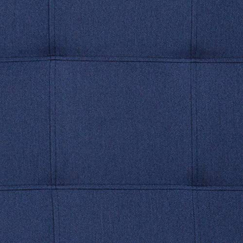 EMMA + OLIVER Navy Queen Quilted Tufted Headboard | Adjustable Bed Rail Slots, Fabric Upholstered - color: Navy, size: Queen
