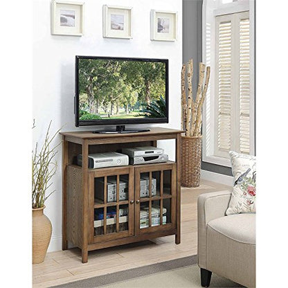 Convenience Concepts Big Sur Highboy TV Stand 36" - Entertainment Center with Storage Cabinets and Shelves, Modern TV Mount for Living Room, Office, Driftwood - color: Driftwood
