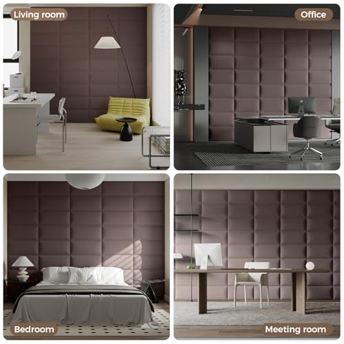 6-Piece Dark Brown Linen Upholstered Headboard Twin Size, Wall Mounted Fabric Headboard, Rich Padded Panels for Cozy Bedroom - color: Linen - Dark Brown