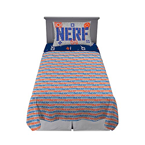 Franco Kids Bedding Super Soft Sheet Set, Twin, Hasbro Nerf - color: Hasbro Nerf, size: Twin