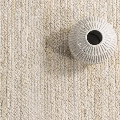 nuLOOM Rigo Off White Solid Flatweave Area Rug, 3' Round - color: Off White, size: 3' (Round)