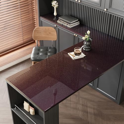 CRE8TIVE Plum Burgundy Gold Glitter Wallpaper Stick and Peel Vinyl 12"x80" | Shimmer Iridescent Holographic Glitter Contact Paper, Waterproof, Self Adhesive, Glossy Purple Wallpaper for Bathroom Bedroom - color: Plum Burgundy Gold, size: 12" x 80"