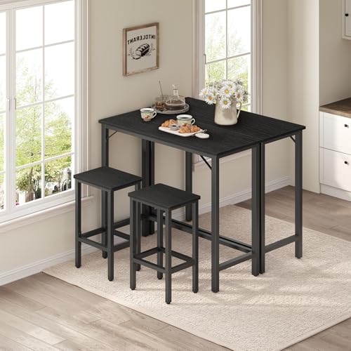 MAHANCRIS Narrow Bar Table, 63-Inch Pub Table for Dining Room, Counter Bar Tables with Sturdy Metal Frame, Connectable Bar Table, Multifunctional Console Table, Black BTBK1601 - color: Black