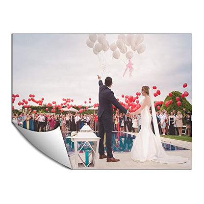 Customized Small Wall Mural with Your Wedding Photos, Removable Self-Adhesive Wallpaper for Living Room Bedroom - 24x32 inches - color: Custom-wedding, size: 24"x32"