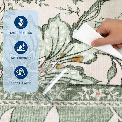 GarveeHome Area Rug - color: Sage Grove, size: 6' x 8' (Rectangular)