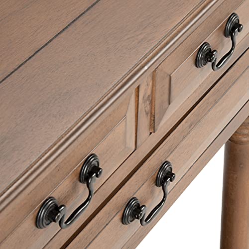 SAFAVIEH Furniture - Primrose 3-Drawer Console Table - Brown - Solid Wood - Farmhouse Classic Design - Ideal for Entryway, Living Room, Hallway, 23.5" W x 13" D x 29.5" H (CNS5707C) - color: Brown