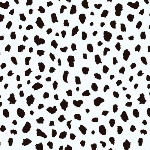 Yasinet Black Peel and Stick Wallpaper Black and White Wallpaper | 17.3"×118 " Polka Dot Contact Paper Modern Removable Self Adhesive Wall Paper Waterproof for Bathroom Bedrrom Cabinet Vinyl - color: Black/White, size: 17.3"×118.6''
